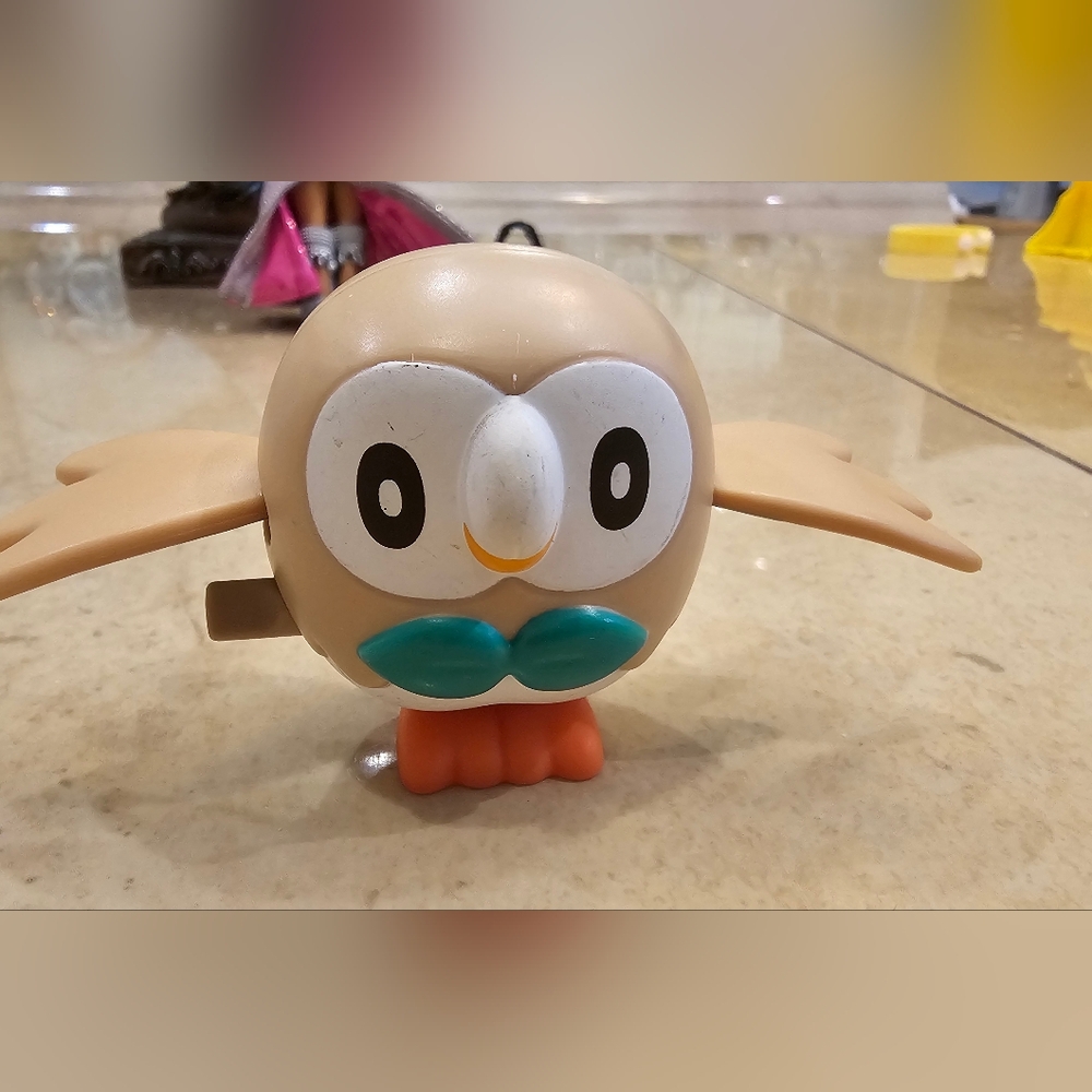 Pokemon Sun & Moon 2" ROWLET Wind-Up Owl Happy Meal Toy McDonald's 2017‎